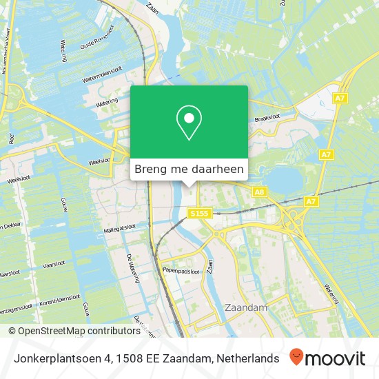 Jonkerplantsoen 4, 1508 EE Zaandam kaart