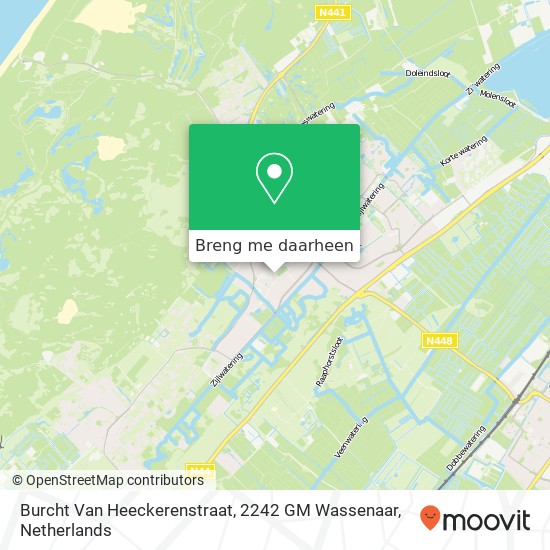 Burcht Van Heeckerenstraat, 2242 GM Wassenaar kaart