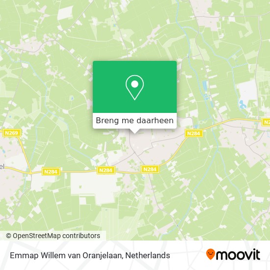 Emmap Willem van Oranjelaan kaart