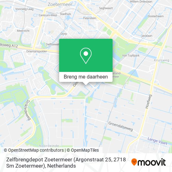 Zelfbrengdepot Zoetermeer (Argonstraat 25, 2718 Sm Zoetermeer) kaart