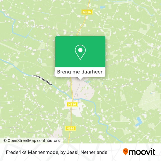 Frederiks Mannenmode, by Jessi kaart