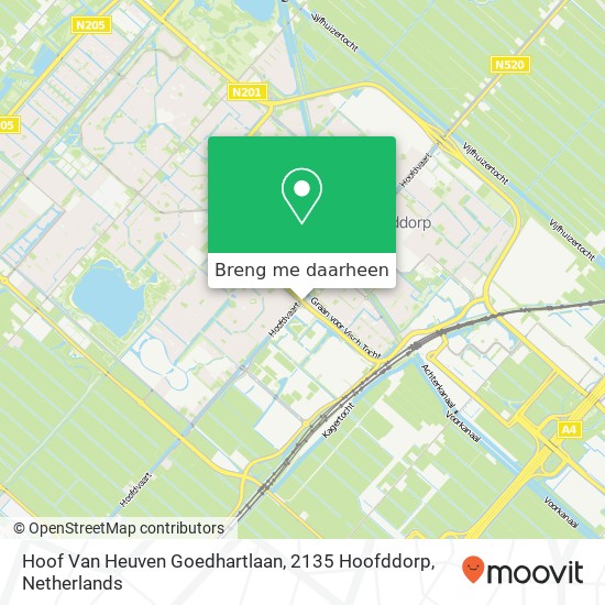 Hoof Van Heuven Goedhartlaan, 2135 Hoofddorp kaart