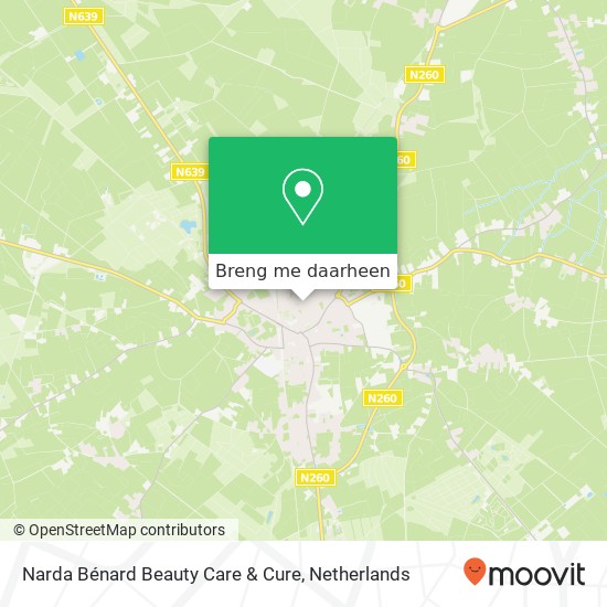 Narda Bénard Beauty Care & Cure kaart