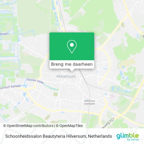 Schoonheidssalon Beautyteria Hilversum kaart