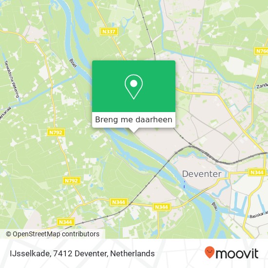 IJsselkade, 7412 Deventer kaart