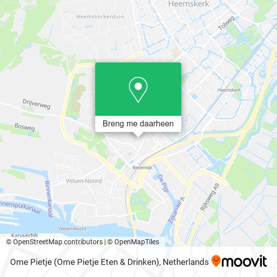 Ome Pietje (Ome Pietje Eten & Drinken) kaart
