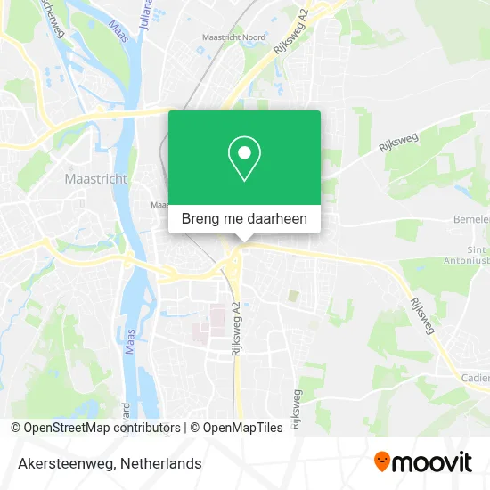 Akersteenweg kaart