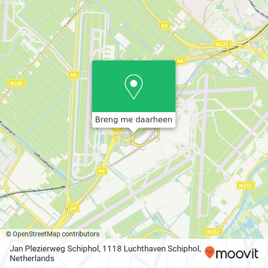 Jan Plezierweg Schiphol, 1118 Luchthaven Schiphol kaart