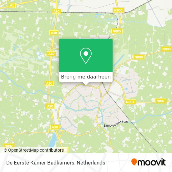 De Eerste Kamer Badkamers kaart