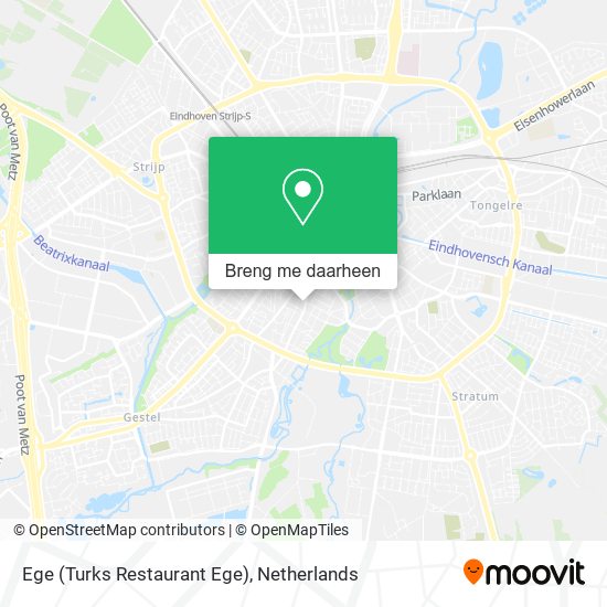 Ege (Turks Restaurant Ege) kaart