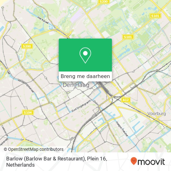 Barlow (Barlow Bar & Restaurant), Plein 16 kaart