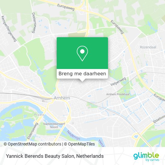 Yannick Berends Beauty Salon kaart