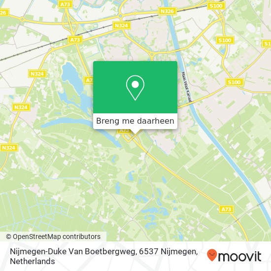 Nijmegen-Duke Van Boetbergweg, 6537 Nijmegen kaart