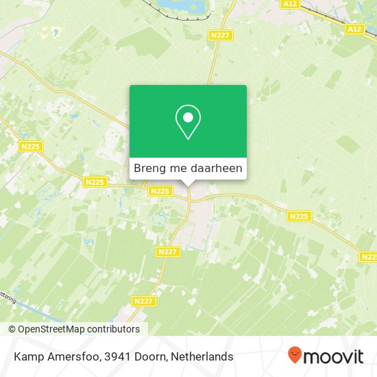 Kamp Amersfoo, 3941 Doorn kaart