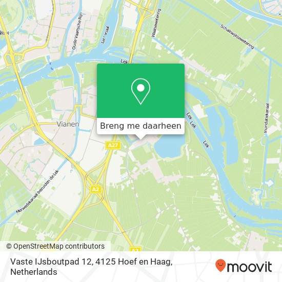 Vaste IJsboutpad 12, 4125 Hoef en Haag kaart