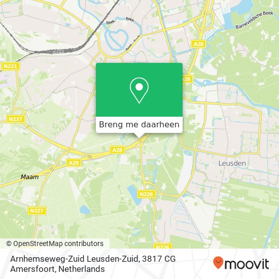 Arnhemseweg-Zuid Leusden-Zuid, 3817 CG Amersfoort kaart