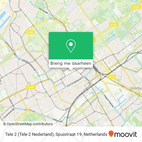 Tele 2 (Tele 2 Nederland), Spuistraat 19 kaart