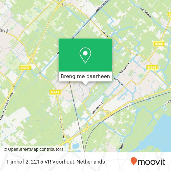 Tijmhof 2, 2215 VR Voorhout kaart