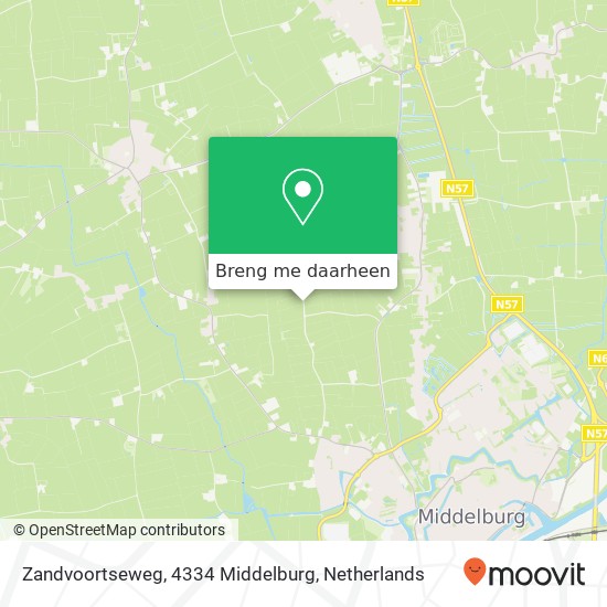 Zandvoortseweg, 4334 Middelburg kaart