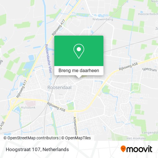 Hoogstraat 107 kaart