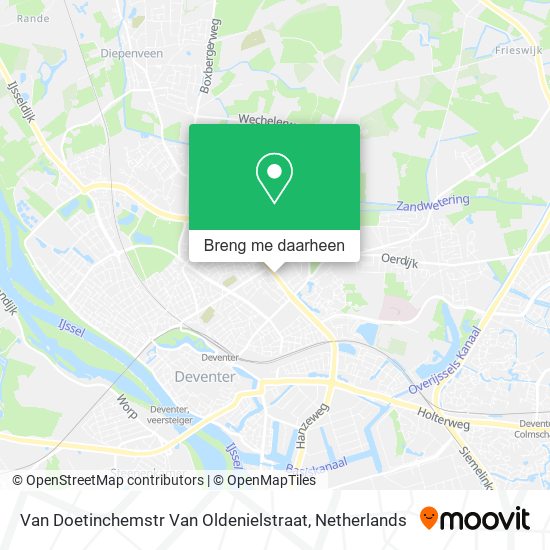 Van Doetinchemstr Van Oldenielstraat kaart