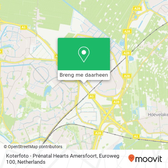 Koterfoto - Prénatal Hearts Amersfoort, Euroweg 100 kaart