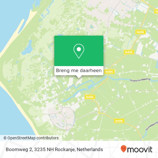 Boomweg 2, 3235 NH Rockanje kaart