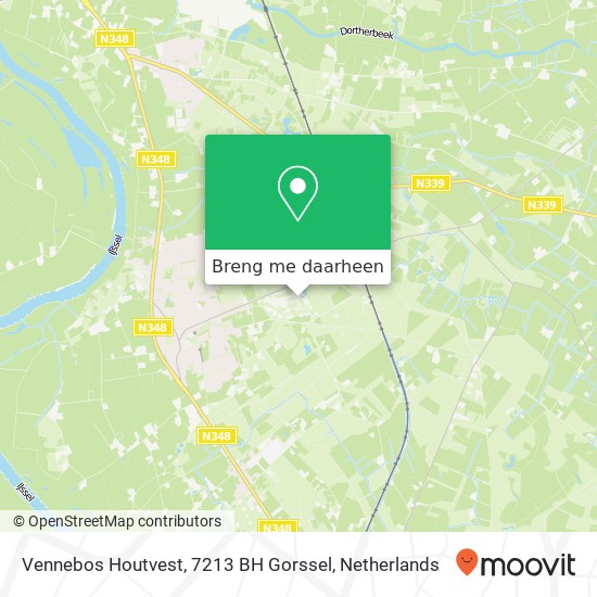 Vennebos Houtvest, 7213 BH Gorssel kaart