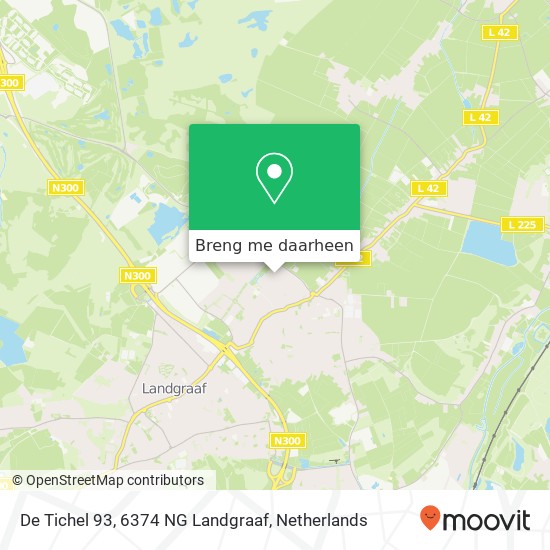 De Tichel 93, 6374 NG Landgraaf kaart