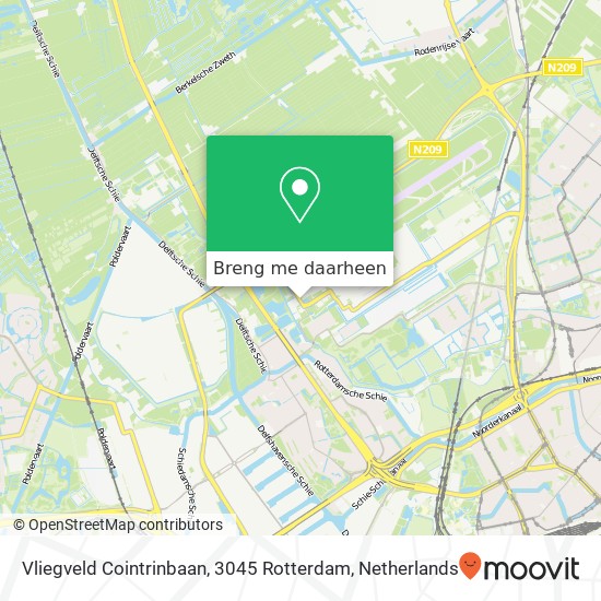 Vliegveld Cointrinbaan, 3045 Rotterdam kaart