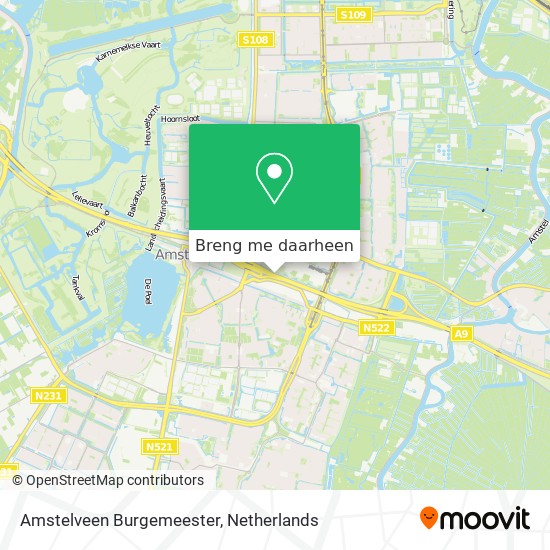 Amstelveen Burgemeester kaart