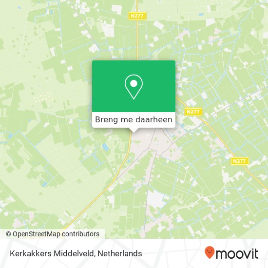 Kerkakkers Middelveld kaart