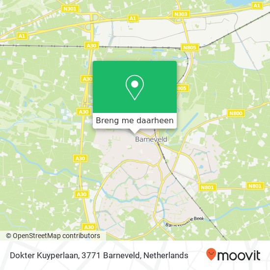 Dokter Kuyperlaan, 3771 Barneveld kaart