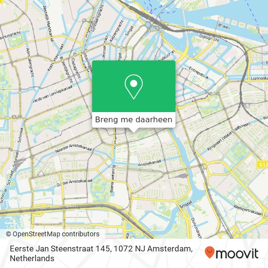 Eerste Jan Steenstraat 145, 1072 NJ Amsterdam kaart