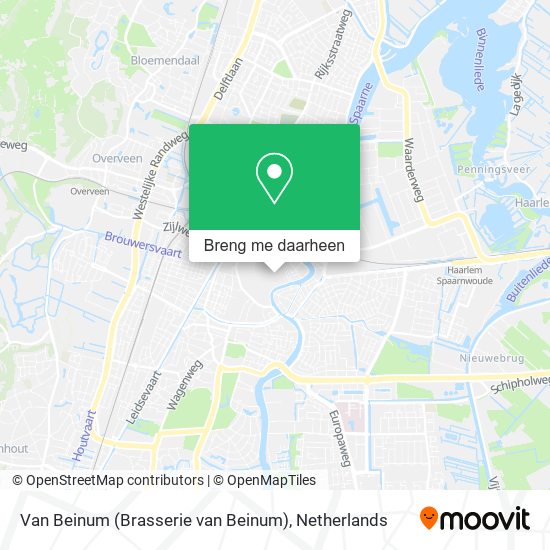 Van Beinum (Brasserie van Beinum) kaart
