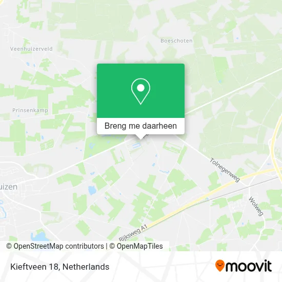 Kieftveen 18 kaart