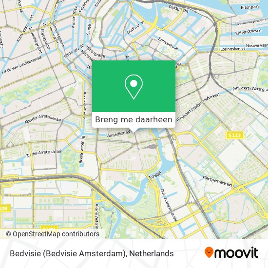 Bedvisie (Bedvisie Amsterdam) kaart