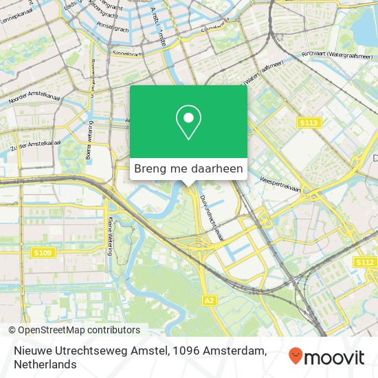 Nieuwe Utrechtseweg Amstel, 1096 Amsterdam kaart