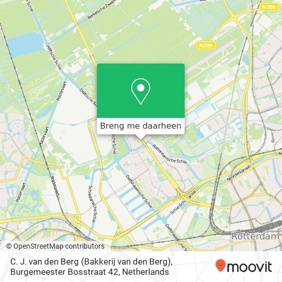 C. J. van den Berg (Bakkerij van den Berg), Burgemeester Bosstraat 42 kaart