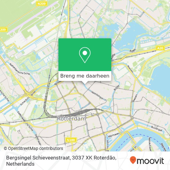 Bergsingel Schieveenstraat, 3037 XK Roterdão kaart