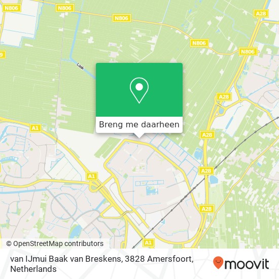 van IJmui Baak van Breskens, 3828 Amersfoort kaart