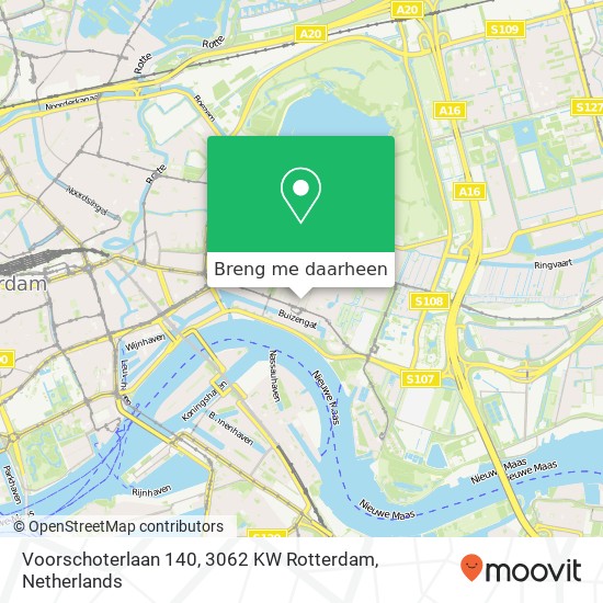 Voorschoterlaan 140, 3062 KW Rotterdam kaart