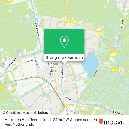 Harmsen Van Reedestraat, 2406 TW Alphen aan den Rijn kaart