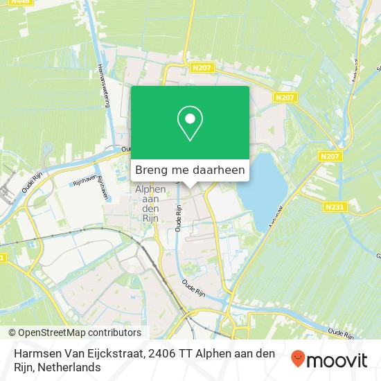 Harmsen Van Eijckstraat, 2406 TT Alphen aan den Rijn kaart