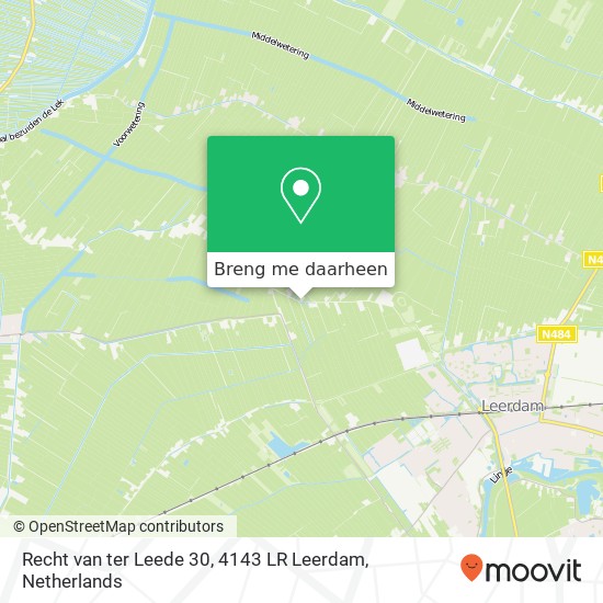 Recht van ter Leede 30, 4143 LR Leerdam kaart