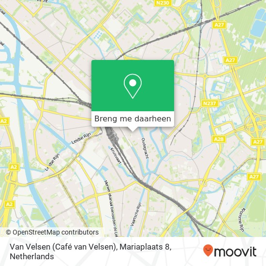 Van Velsen (Café van Velsen), Mariaplaats 8 kaart