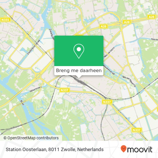 Station Oosterlaan, 8011 Zwolle kaart