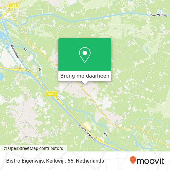 Bistro Eigenwijs, Kerkwijk 65 kaart