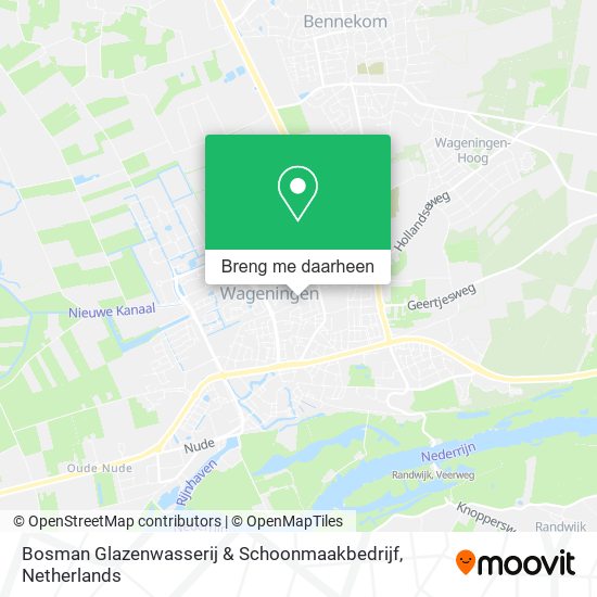 Bosman Glazenwasserij & Schoonmaakbedrijf kaart