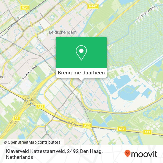 Klaverveld Kattestaartveld, 2492 Den Haag kaart